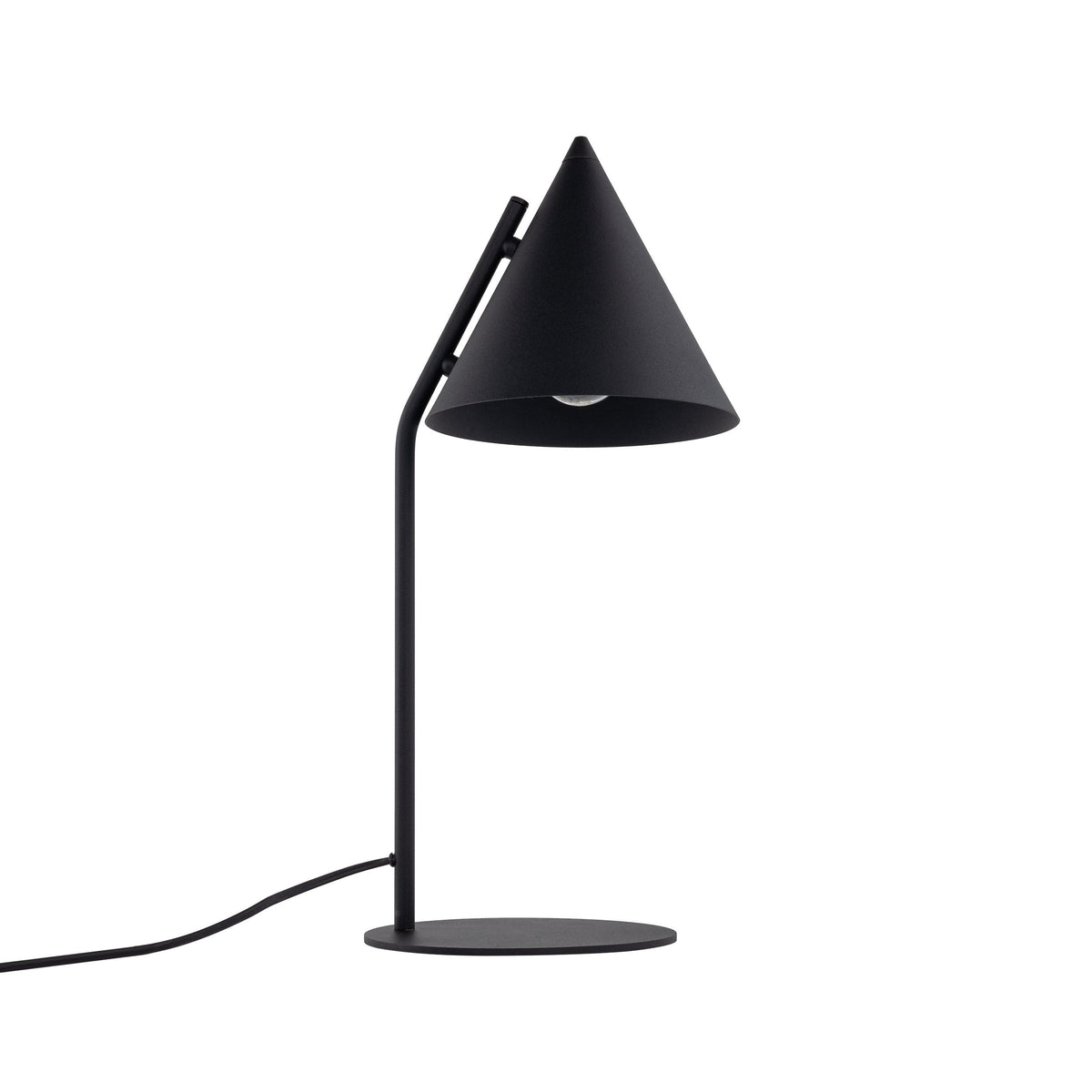 Lampe de chevet CONO noire moderne minimaliste