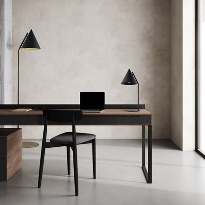 Lampe de chevet CONO noire moderne minimaliste