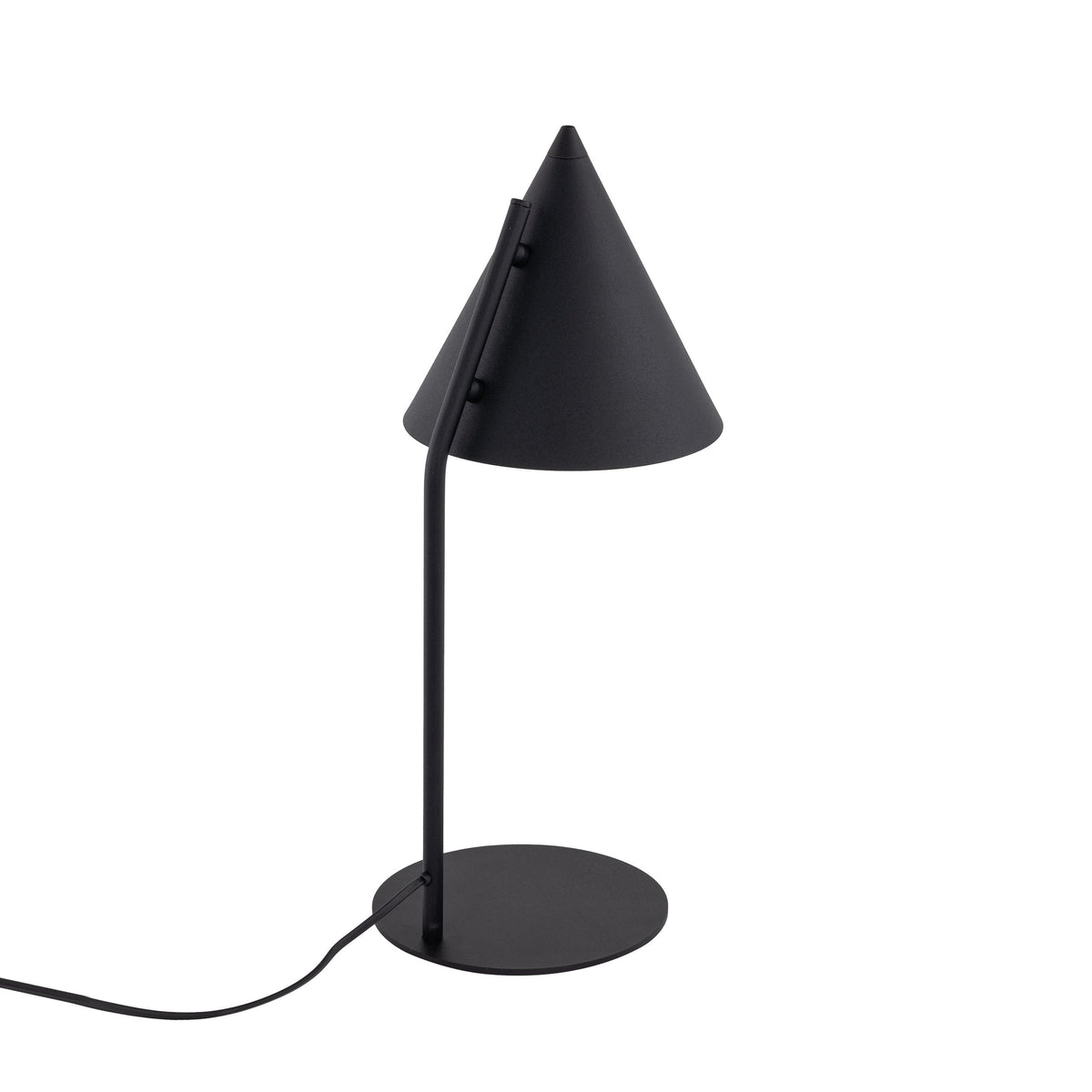 Lampe de chevet CONO noire moderne minimaliste