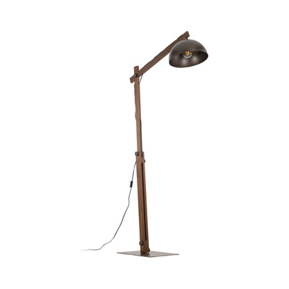 Oslo Brown Scandinavian Minimalist Floor Lamp for Living Room, Bedroom & Modern Interior Lighting