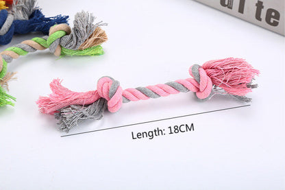 Cotton Rope Dog Toy - Durable Knot Chew & Tug Toy for Dogs