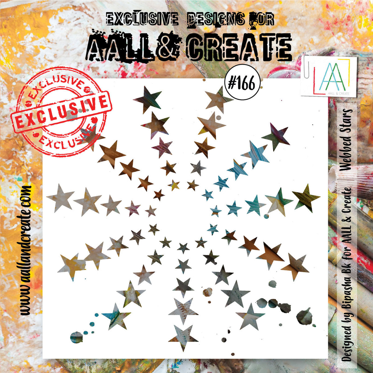 AALL et Create Pochoir - 166 - Étoiles palmées
