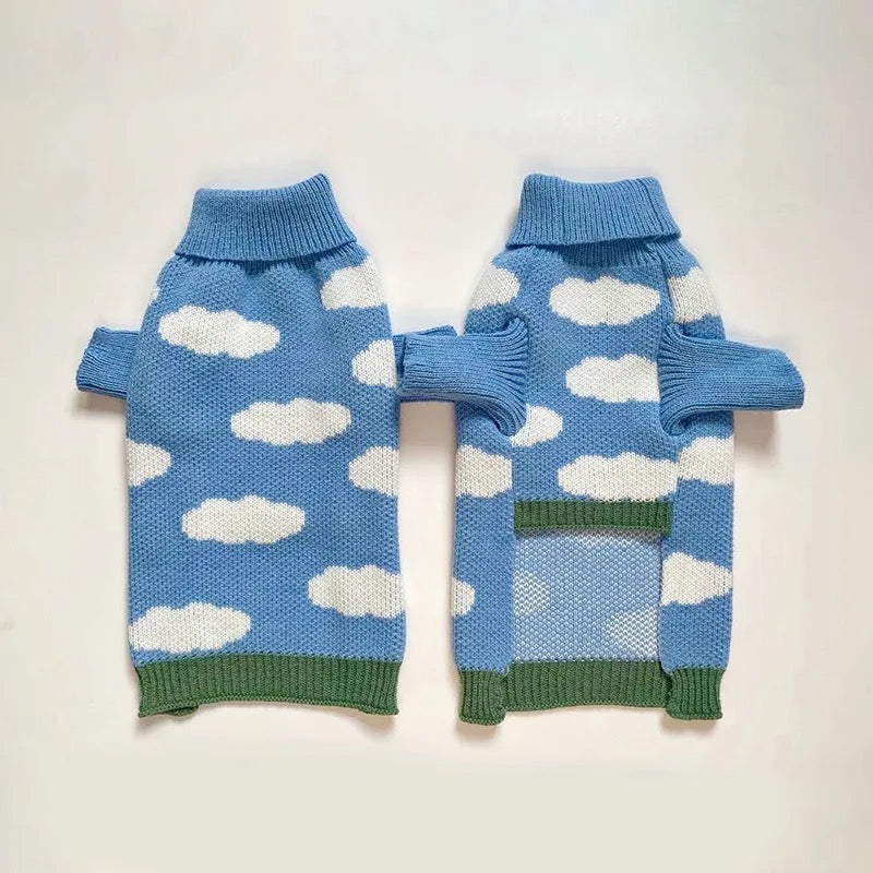 Pull pour chien | Tricot tête dans les nuages