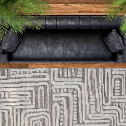 Tapis Phoebée en laine tissée 6x9