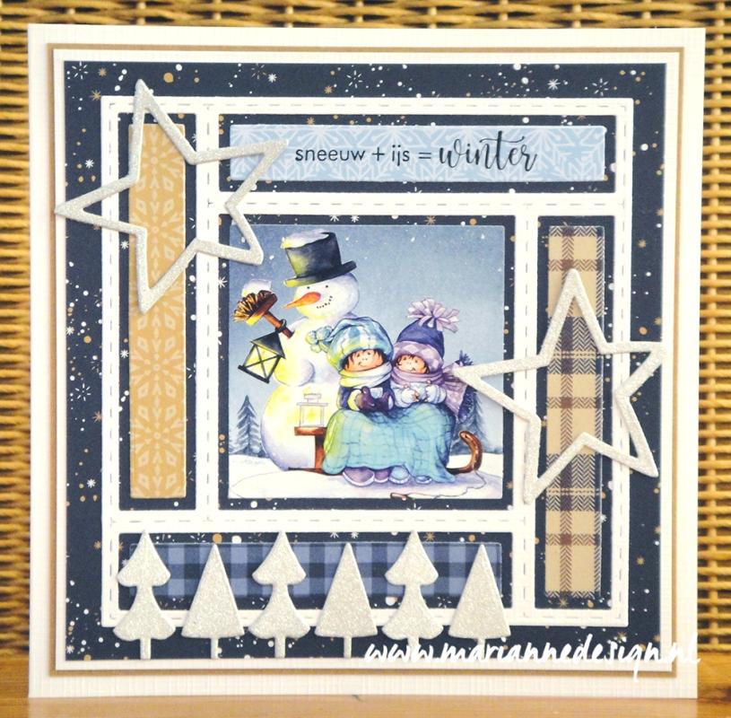 Bloc de papier Marianne Design A4 - Hygge d'hiver