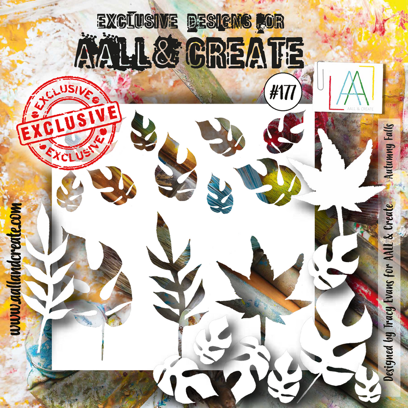 Pochoir AALL et Create 15x15 cm - n° 177 - Autumny Falls