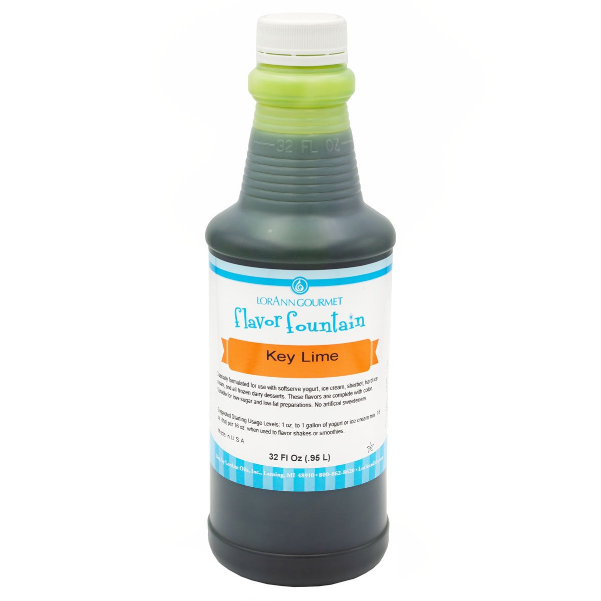 Arôme Clé de Citron Vert - 4 oz. - 32 oz. - Arômes pour crème glacée et boissons - LorAnn Oils - Distribution canadienne - Livraison gratuite au Canada pour les commandes de plus de 199 CAD