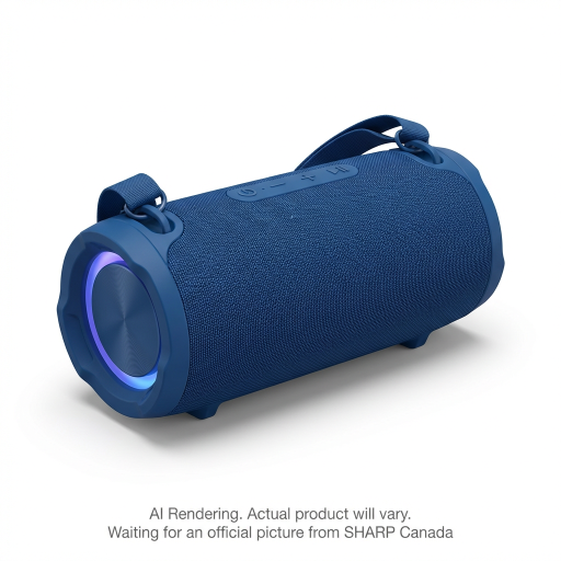 Sharp GX-BT490-BL Enceinte Bluetooth robuste – Puissance maximale de 120 W et étanchéité IP67, bleue
