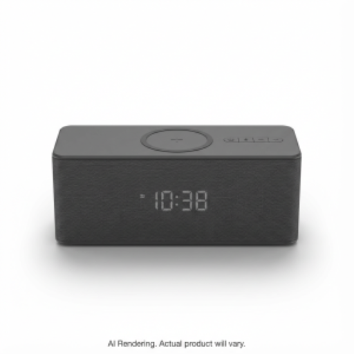 Sharp CP-DS1 2-in-1 Bluetooth Speaker with 10W Qi Wireless Charging Pad