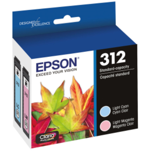 T312922S Epson 312 LITE Cyan/LITE Magenta Combo Original Ink Cartridge