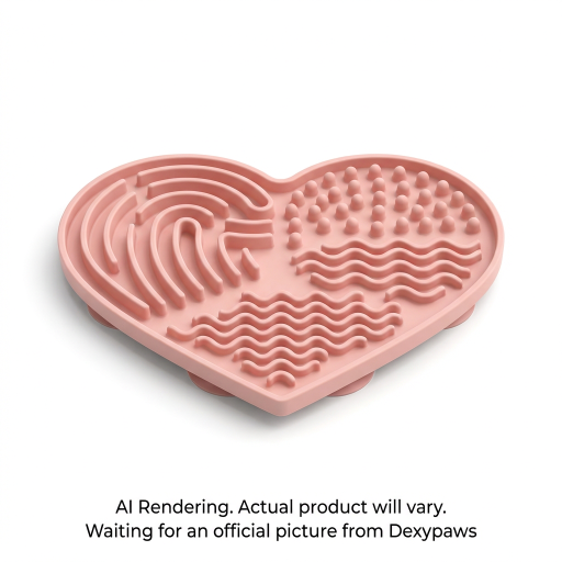 Blush Pink Heart Enrichment Snuffle Mat