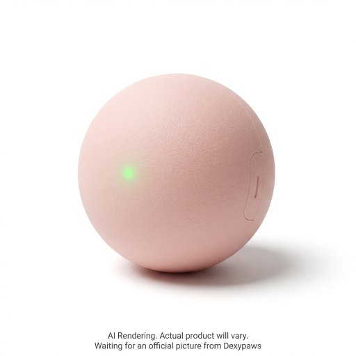 Blush Pink Interactive Ball for Cats