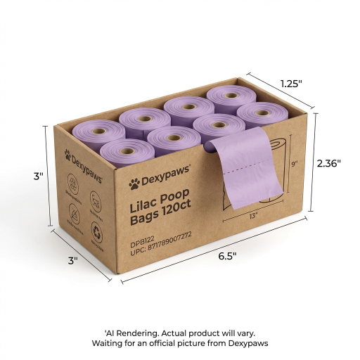 Lilac Poop Bags 120ct