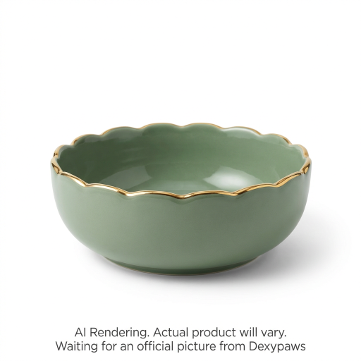 Sage Green Dog Bowl
