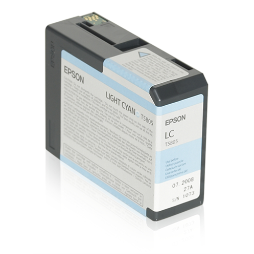 T580500 EPSON ULTRACHROME LIGHT CYAN INK 80ML, STYLUS PRO 38