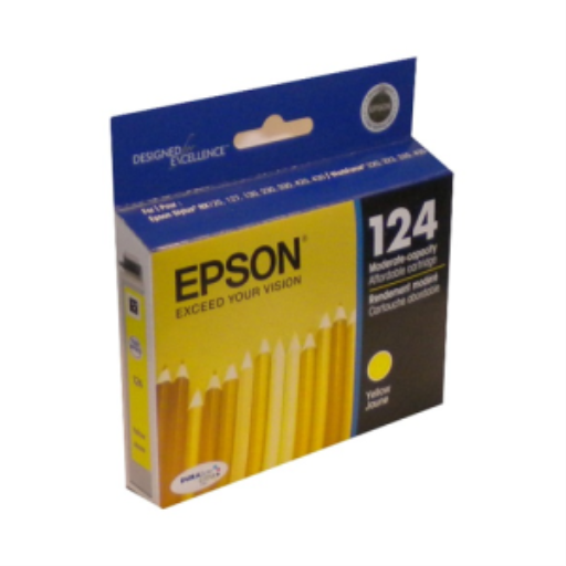 Cartouche d'encre jaune originale Epson 124 T124420S