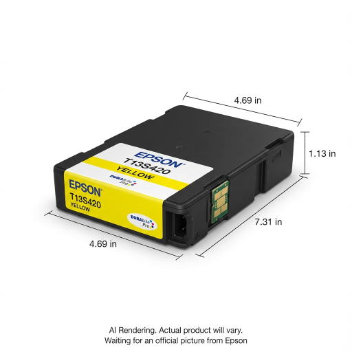 EPSON T13S DURABrite Pro Standard Capacity Yellow Ink Cartridge / EM-C7100, EP-C7000