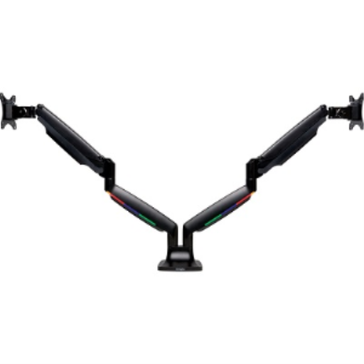 1Tch Hght Adjust Dual Arm Blk