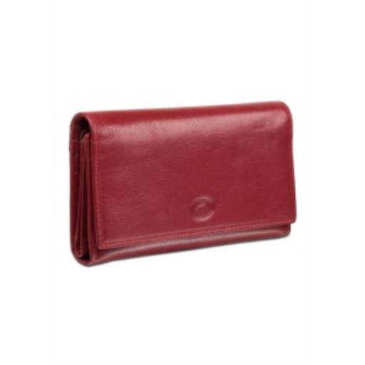 Ladies? RFID Secure Trifold Wallet Red