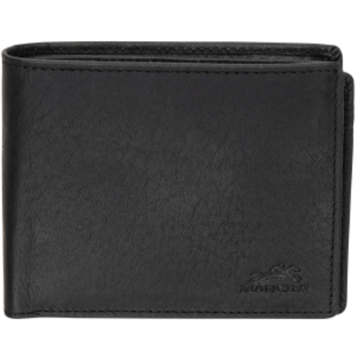 Portefeuille Buffalo RFID Secure Center Wing avec porte-monnaie Noir