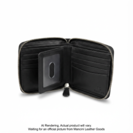 ZIPPERED WALLET REMOVABLE PASSCASE