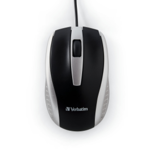 Verbatim Wired Optical Bravo Mouse - Silver