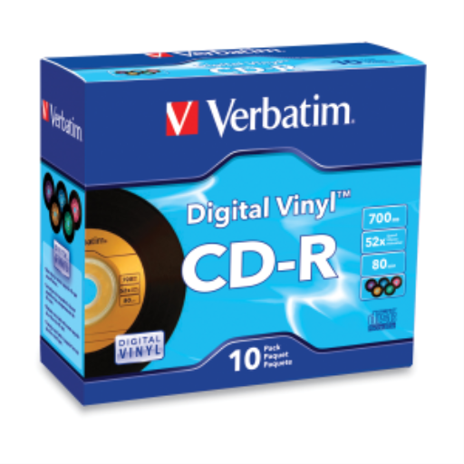 Verbatim CDR 80/700 52X VRB DV COLR 10 SC.BOX OPP