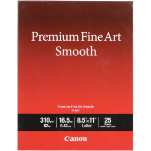 FA-SM1 Premium Fine Art Smooth, LTR (25 sheets/pkg)