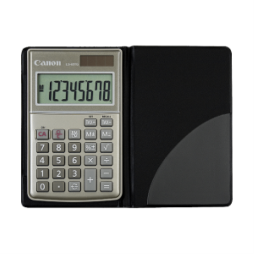 1076B002 Canon LS-63TG Argent, écran 8 chiffres