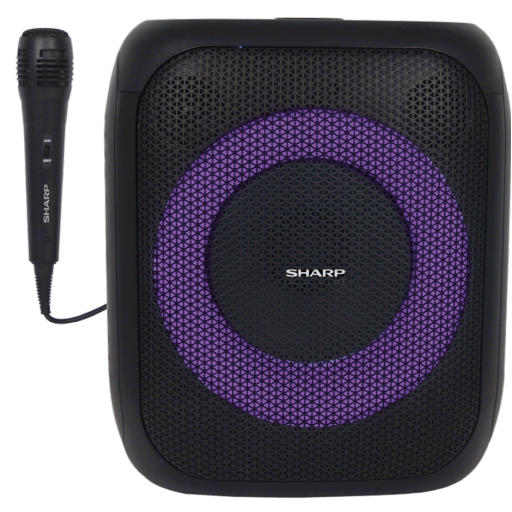 Sharp PS-914 Compact Portable Party Speaker – 20W RMS, Bluetooth 5.3 & LED Lights