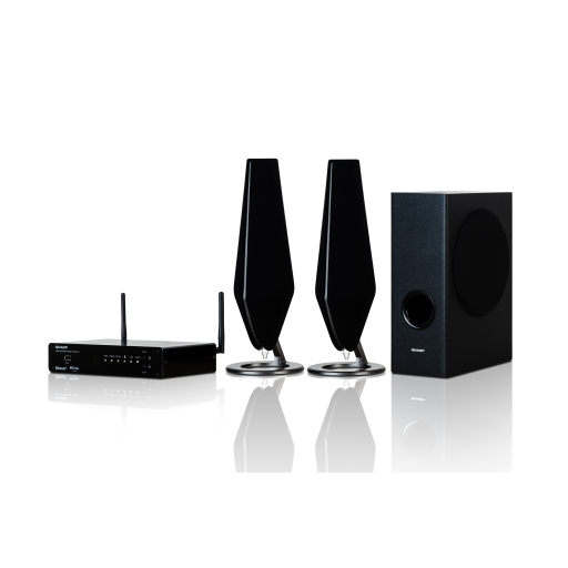 Sharp HT-SPW135 2.1 Channel Home Cinema Soundbar with Wireless Subwoofer and Ambient Lighting (150W RMS)