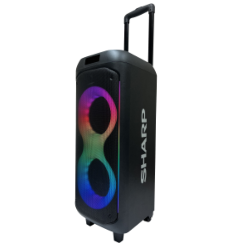 Enceinte de soirée portable Sharp PS-935 – 50 W RMS, batterie de 15 heures, Bluetooth 5.2 et Karaoké