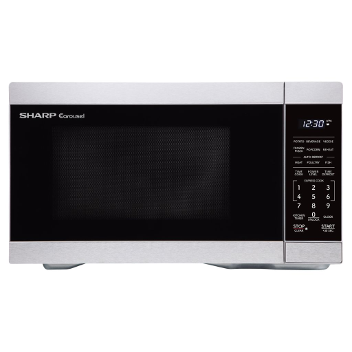 SHARP SMC0962KSC Carousel® Countertop Microwave Oven 0.9 cu. ft. 900W Stainless Steel