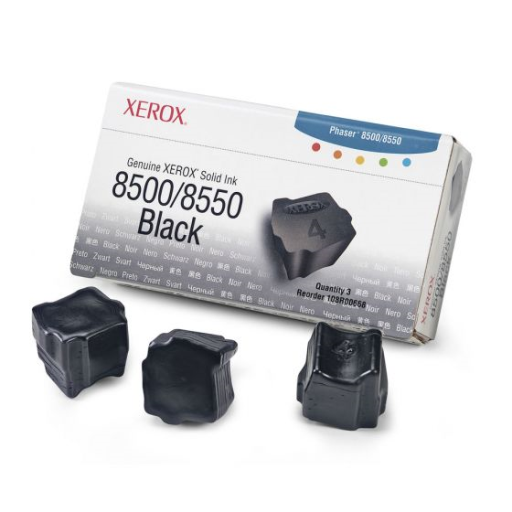 108R00668 Encre solide authentique Xerox 8500/8550 noire (3 bâtonnets)