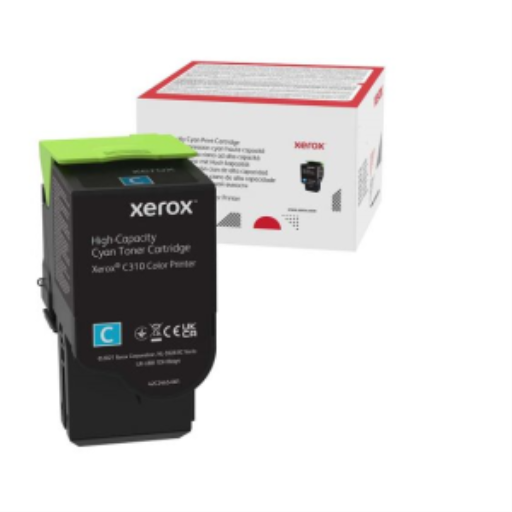 006R04365 Cartouche de toner cyan haute capacité authentique Xerox, Imprimante couleur Xerox C310 et C315