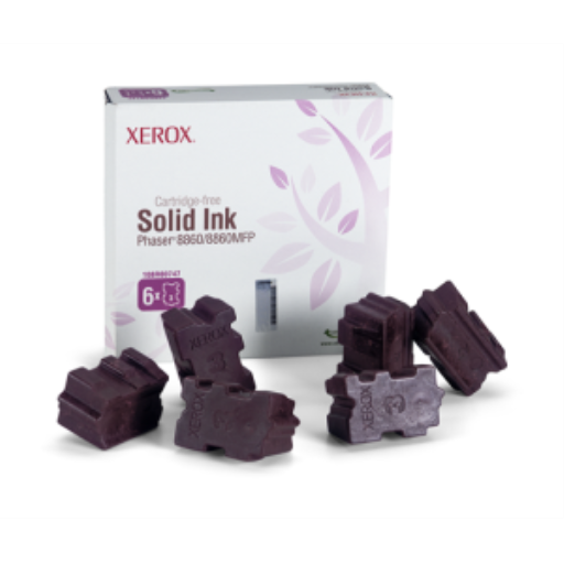 108R00747 Encre Solide Véritable Xerox Magenta, Phaser 8860/8860MFP (6 Bâtons)