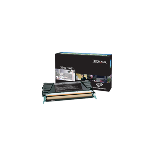 Cartouche de toner noir Lexmark X746,748 Programme de retour 12K