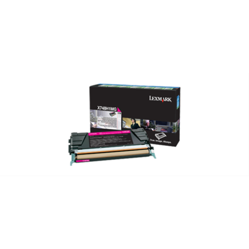 Cartouche de toner Lexmark X748 magenta, programme de retour, 10 000 pages