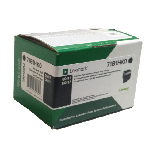 Cartouche de toner noir Lexmark CS/CX517 de programme de retour 8K Référence : 71B1XK0