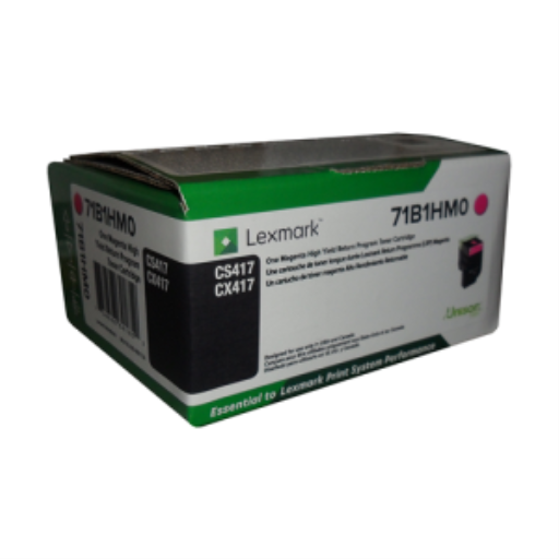 Lexmark CS/CX417, 517 magenta Programme de retour Cartouche de toner 3,5K Référence: 71B1HM0
