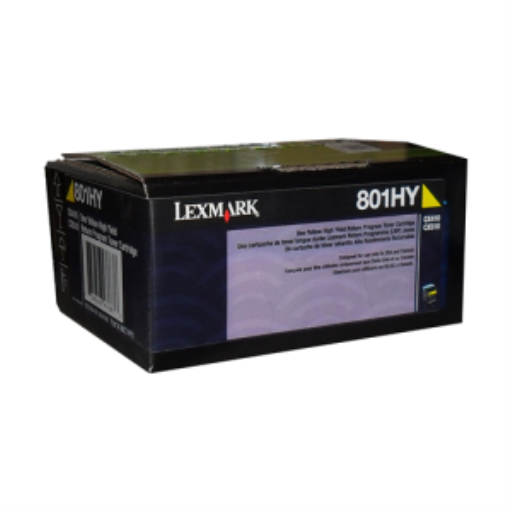 80C1HY0 Lexmark CX410,510 Cartouche de toner jaune de programme de retour 3K
