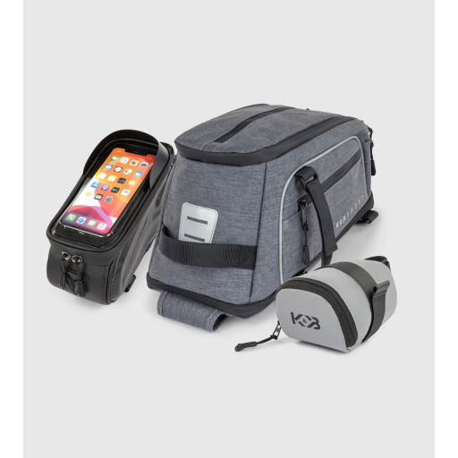K&B Sport - Kit vélo d'aventure 3 pièces - Argent