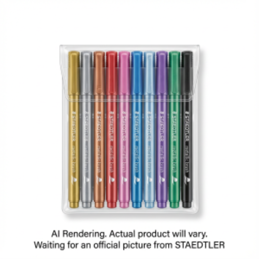 Marker metallic brush 10 pc.