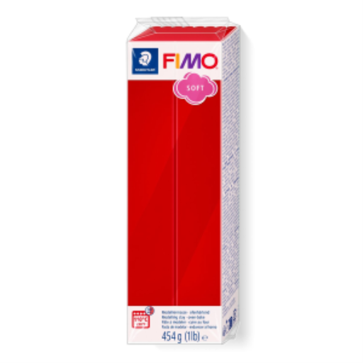 Modelling Clay Fimo Soft 454g (1Lb) Christmas Red