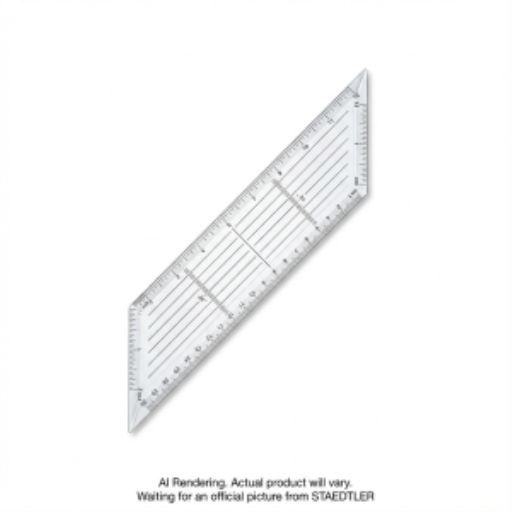 Set square clr. acryl.10'' 45/90 hp