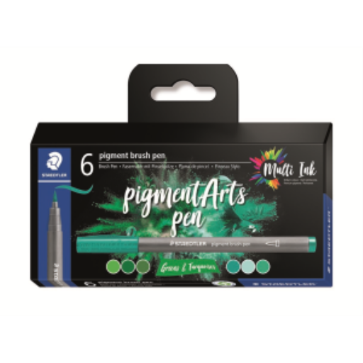 Pigment arts Brush Green & Turquise