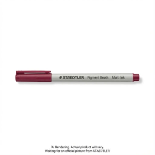 Pigment Brush Pen Wine Red