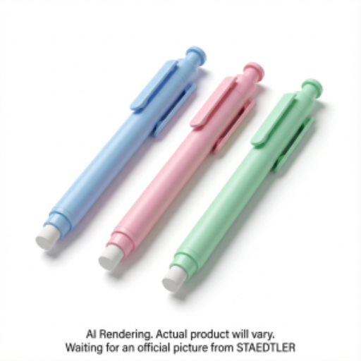 Retractable Stick eraser, assorted colors, BK3