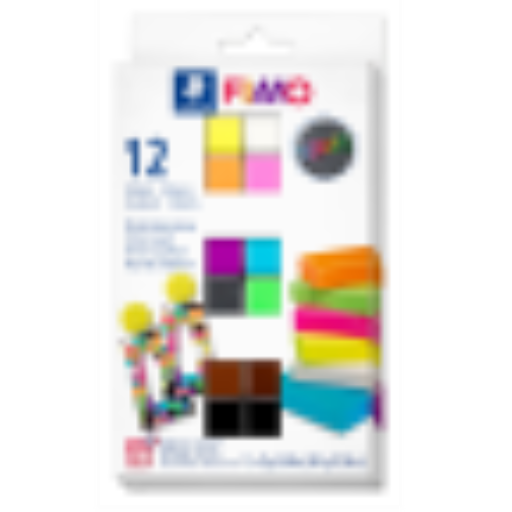 Set Modelling Clay Fimo Effect Neon 12 Color Pack