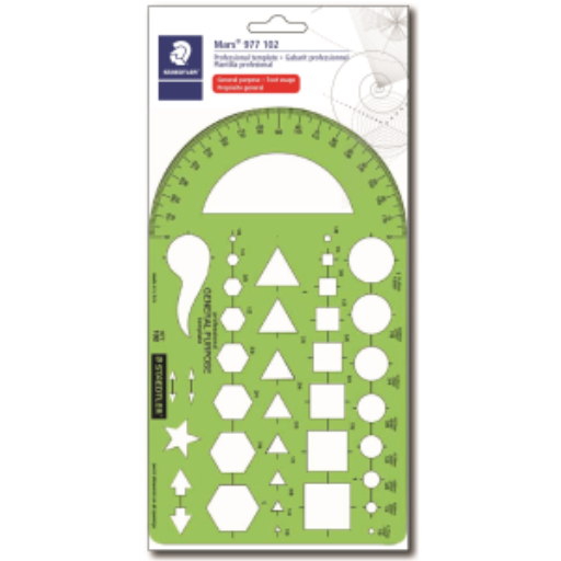 977-102-02 STAEDTLER-Mars Limited TEMPLATE MULTI CARD